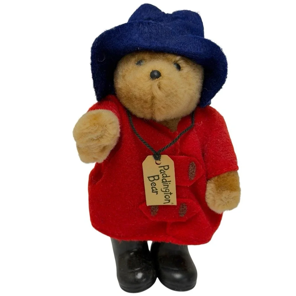 Vintage 1986 Paddington Bear Eden Toys Miniature Plush Toy in Bag Korea 5